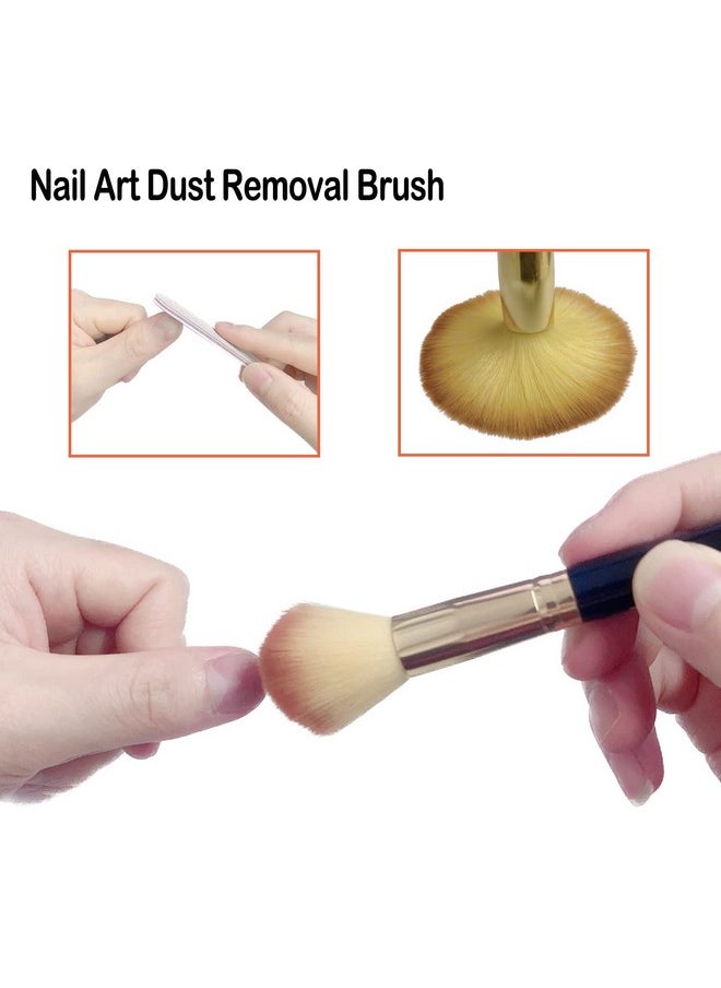 MAGIC ARMOR - 11Pcs Nail Art Brushes With Nail Dust Brush Set Double Ended Nail Art Tools Silicone Nail Art Brushes Exquisite Salon Nail Art Brush For Diy Acrylic Nails Pulling Lines Carving Painting - Image 1