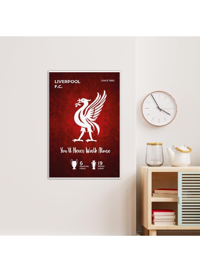 TenorArts Liverpool FC Poster White Club Logo Wall Poster - Image 4