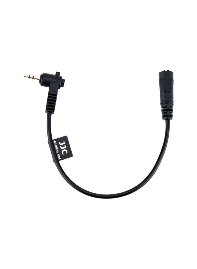 JJC 3.5mm Female to 2.5mm Male Microphone Audio Cable Mic Adapter for Fuji Fujifilm X-T30 II X-T30 X-T20 X-T10 X-PRO3 X-T100 X100V X100F X100T X-PRO2 X-T1 X-E3 X-E2S X-E2 X-E1 and XF10 Camera - Image 1