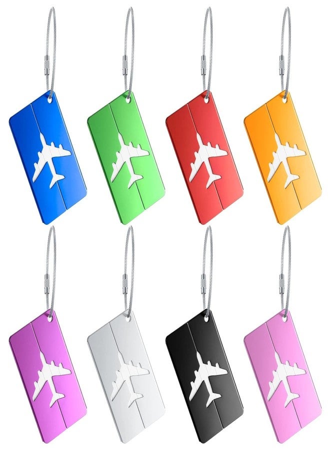BuyLift Aluminum Alloy Luggage Tags - Durable Metal Baggage Name Tags with Address Label Holder, Travel Suitcase ID Tags, Luggage Identifier Accessories - Pack of 4 (Multicolor) - Image 5