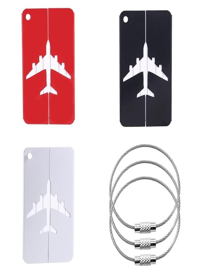 BuyLift Aluminum Alloy Luggage Tags - Durable Metal Baggage Name Tags with Address Label Holder, Travel Suitcase ID Tags, Luggage Identifier Accessories - Pack of 4 (Multicolor) - Image 4
