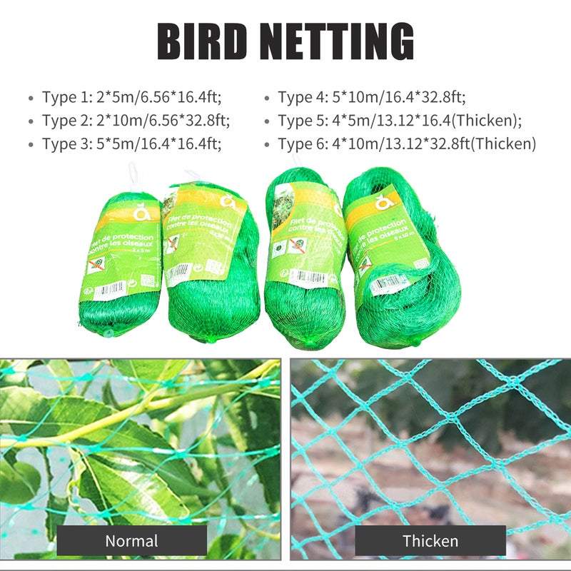 Bird Netting Anti Bird Netting Garden Net Reusable Protective Mesh Net Fencing Plant Trees Fruit Vegetables from Birds Deer - Image 4