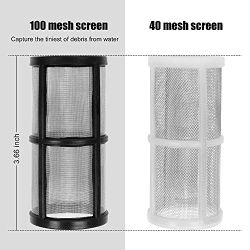 BEETRO Garden Hose Filter for Pressure Washer Inlet Water, Sediment Filter Attachment, with 100 Mesh and 40 Mesh Screen, 3 Sets - Image 5