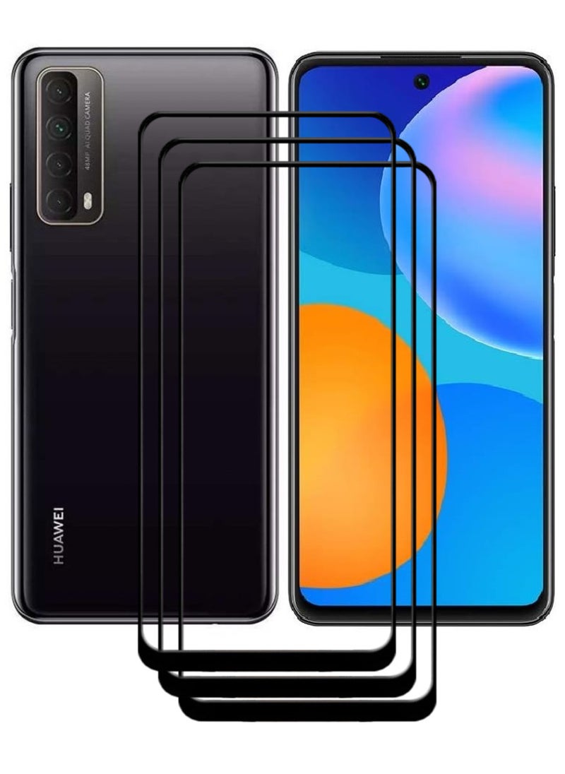 ACLIX 3 Pieces Antistatic ESD Dustproof Premium Quality High Definition Tempered Glass Screen Protector Designed For Huawei Y7a - Image 1
