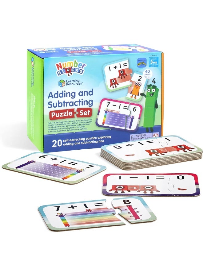 Learning Resources Numberblocks Adding and Subtracting Puzzle Set - Image 1