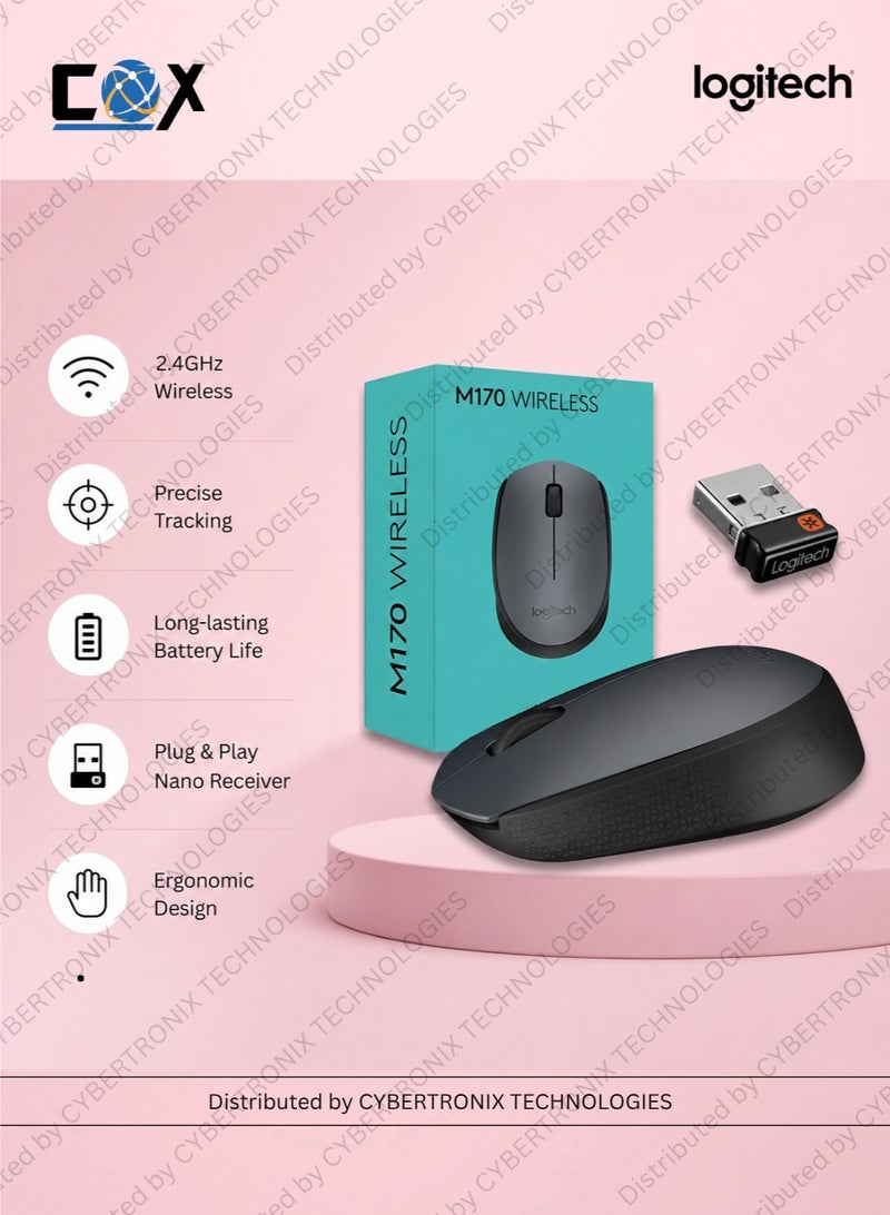 Quick heal Antivirus Pro for 1 Device 1 Year | Digital License | Same Day Delivery + Logitech M170 Wireless USB Mouse, 2.4GHz Wireless Technology, Optical Tracking, Up to 10m Wireless Range, Black | Combo Pack - Image 4