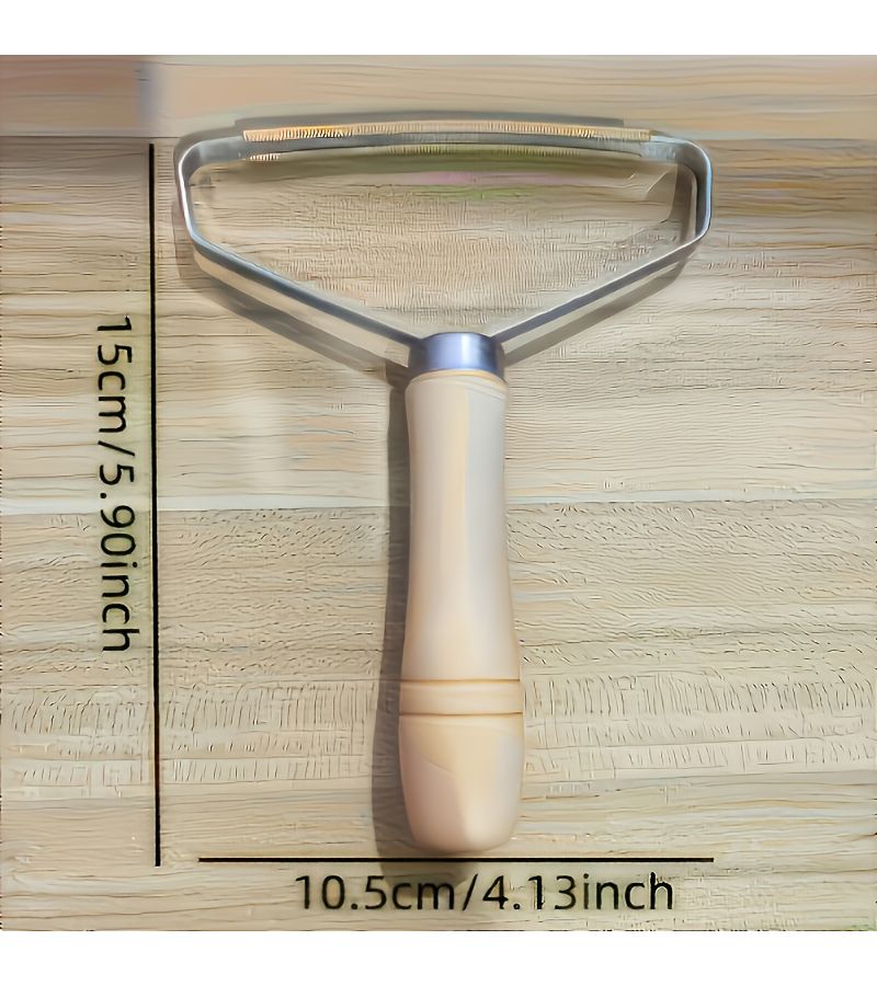 1pc Double Sided Fabric Shaver for Sweaters Coats Sofa Bedroom Pet Hair Wooden Handle - Image 5