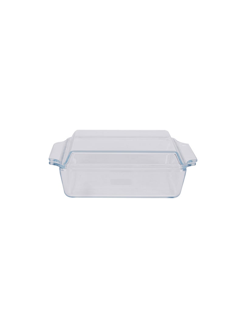 Royalford 1.5 L Glass Baking Dish with Lid-RF12206/ Rectangle Tray Perfect for Baking and Serving/ Casserole with Easy Grab Handles/ Oven, Dishwasher and Freezer Safe Clear - Image 5