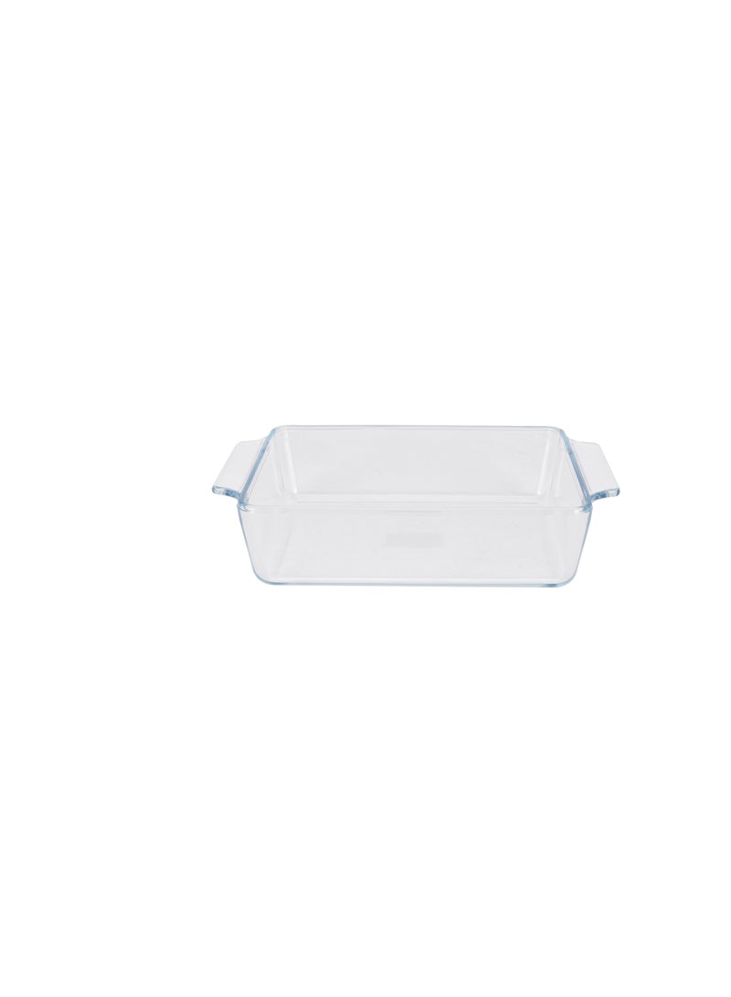 Royalford 1.5 L Glass Baking Dish with Lid-RF12206/ Rectangle Tray Perfect for Baking and Serving/ Casserole with Easy Grab Handles/ Oven, Dishwasher and Freezer Safe Clear - Image 2
