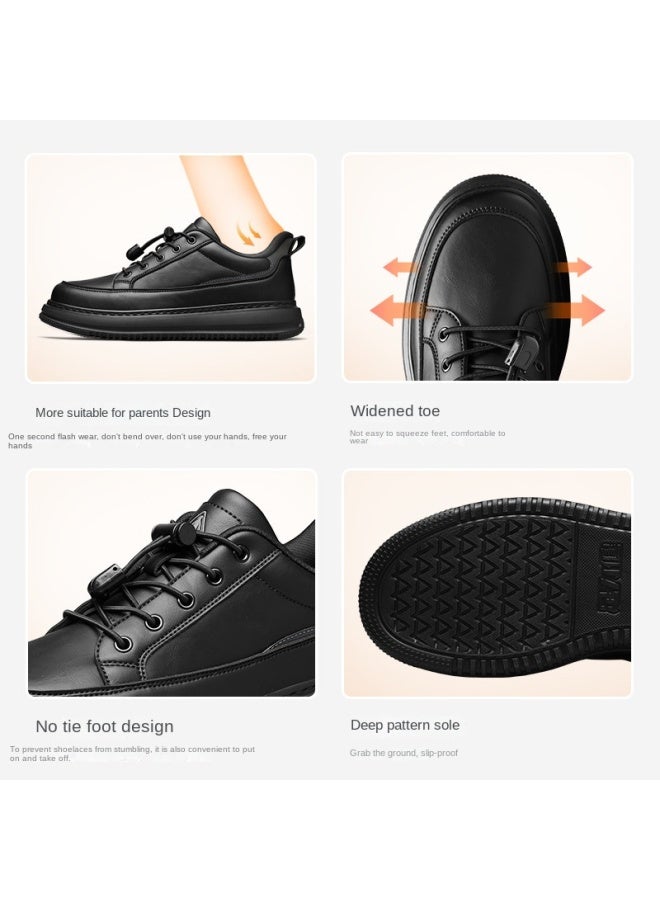 Foot Fitness Autumn Hot Sale】business Casual Leather Shoes Men's Autumn Outdoor Casual Shoes Comfortable Non-tiring Dad Shoes - Image 3