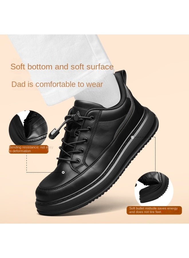 Foot Fitness Autumn Hot Sale】business Casual Leather Shoes Men's Autumn Outdoor Casual Shoes Comfortable Non-tiring Dad Shoes - Image 4