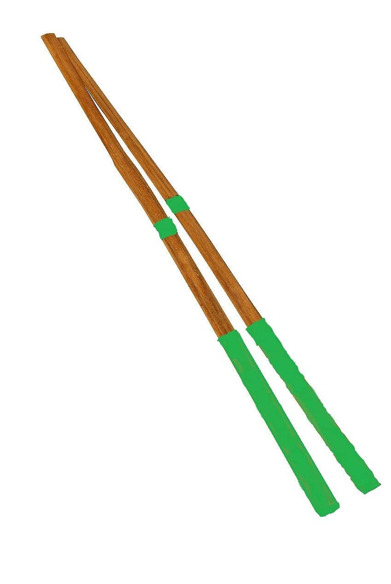 ® Wood Dholsticks- Stick for Dhol And Drum Set Lightweight set of 2Pc- Dhol Tilli
