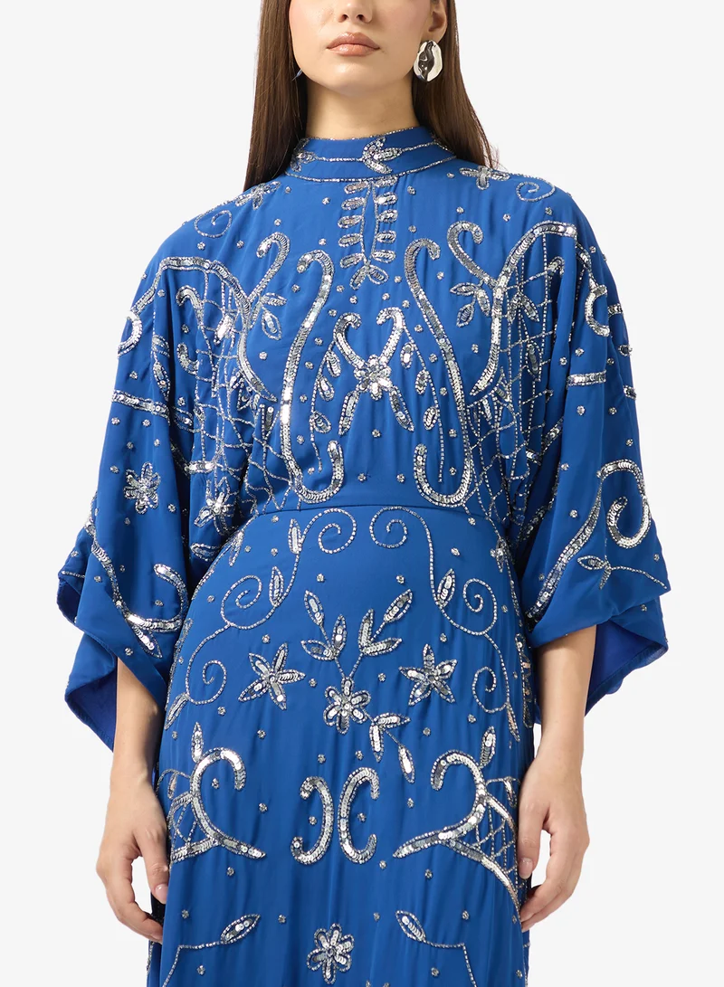 Frock and Frill Flared sleeve maxi dress