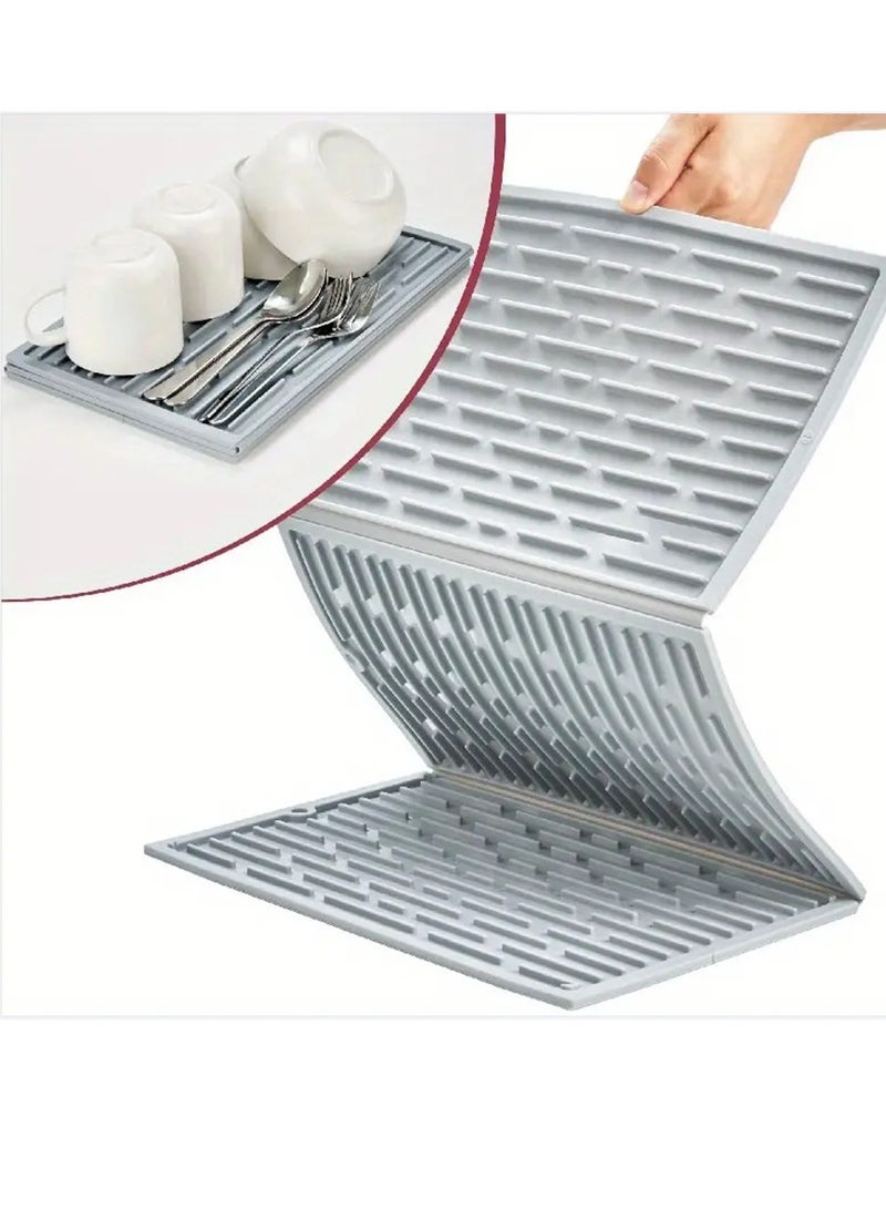 عام جديد كبير سميكة عدم الانزلاق العزل الحراري سيليكون استنزاف وسادة المطبخ كونترتوب بالوعة طوي استنزاف وسادة - Image 1