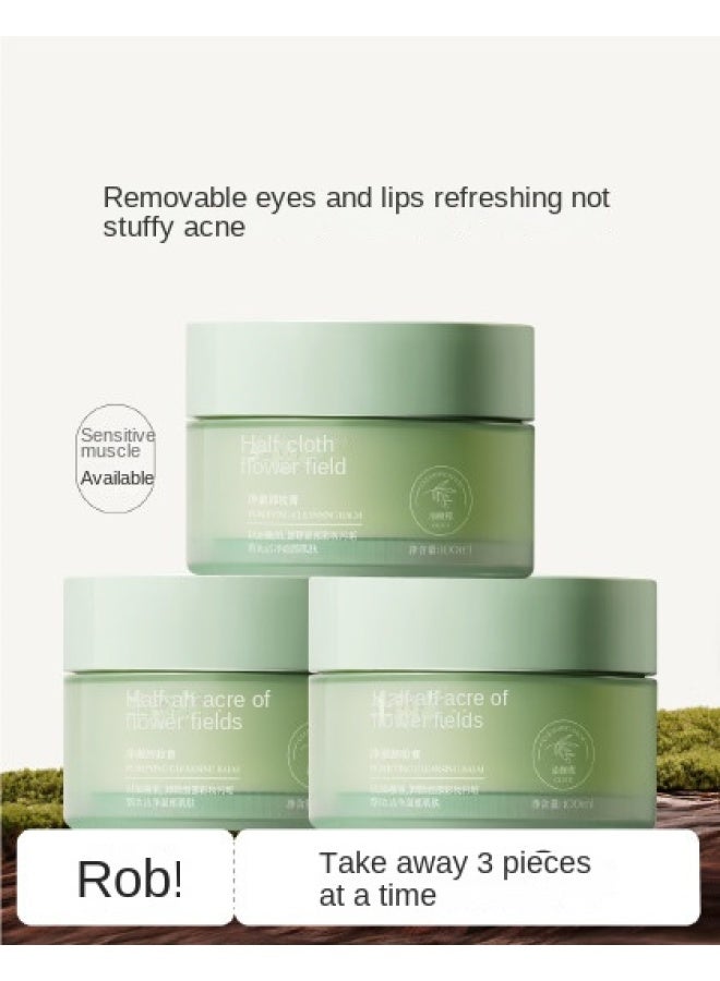 Pure Cleansing Balm, Deep Cleansing, Gentle And Non-irritating, 3-in-1 Makeup Remover For Face, Eyes, And Lips - Image 2