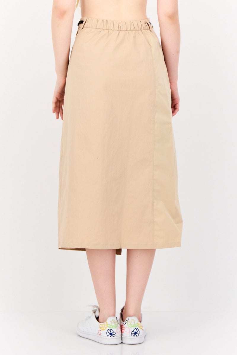 Adidas Women Sportswear Fit Outdoor Skirt, Tan  - Image 3