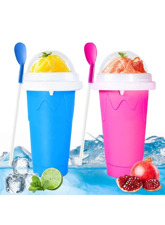 السحر المجمد كوب السلاش السحري مزدوج الطبقة لصنع المشروبات المثلجة بسرعة – Magic Slush Cup لصنع السلاش، الميلك شيك، العصائر والمشروبات الباردة في دقائق، كوب محمول من السيليكون الغذائي مع عزلة مزدوجة لتجميد سريع بدون كهرباء أو خلاط، تصميم متعدد الألوان عصري، مثالي للصيف، المنزل، السفر، الرحلات، للأطفال والكبار، المشروبات الباردة، العصائر الصحية، كوب سهل الاستخدام، صنع السلاش والميلك شيك والعصائر، كوب متين وآمن للاستخدام اليومي، كوب للمشروبات المجمدة سريع التحضير لجميع أفراد العائلة، أداة ممتعة ومبتكرة لكل المناسبات، كوب السلاش السحري لتجربة منعشة ومسلية في كل الأوقات - Image 3