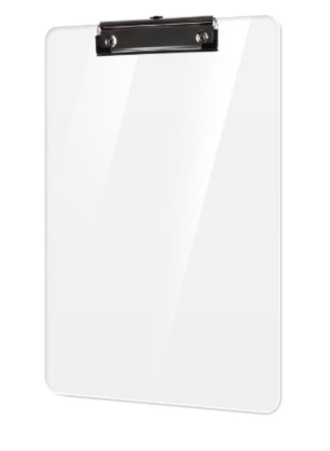 Terabyte Plastic Clipboards, A4 Acrylic Clear Board for Classroom, Students, Transparent Letter Size  with Low Profile Clip, Office & School Supply - Image 4