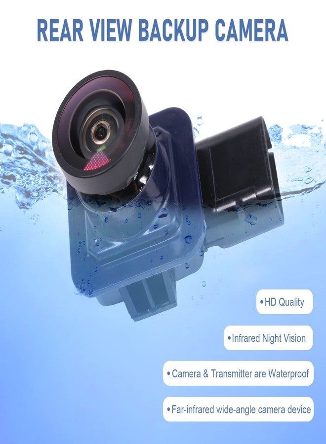 DICMIC كاميرا الرؤية الخلفية DICMIC متوافقة مع فورد إكسبلورر موديلات 2011-2015 وفورد إكسبلورر موديلات الشرطة 2013-2015، بديل للأرقام التالية: EB5Z-19G490-A، DB5Z-19G490-A، 590-421 - Image 2