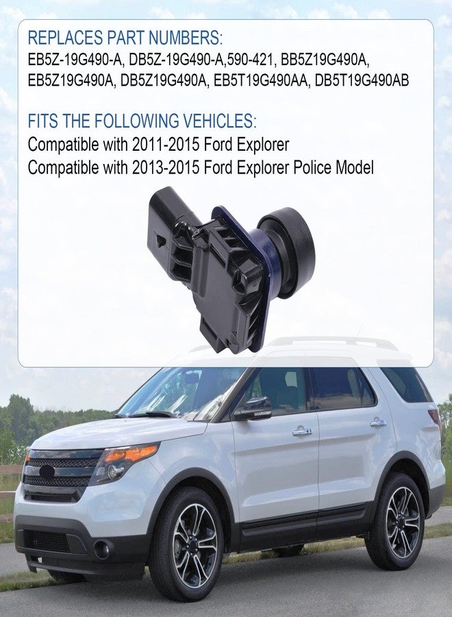 DICMIC كاميرا الرؤية الخلفية DICMIC متوافقة مع فورد إكسبلورر موديلات 2011-2015 وفورد إكسبلورر موديلات الشرطة 2013-2015، بديل للأرقام التالية: EB5Z-19G490-A، DB5Z-19G490-A، 590-421 - Image 4