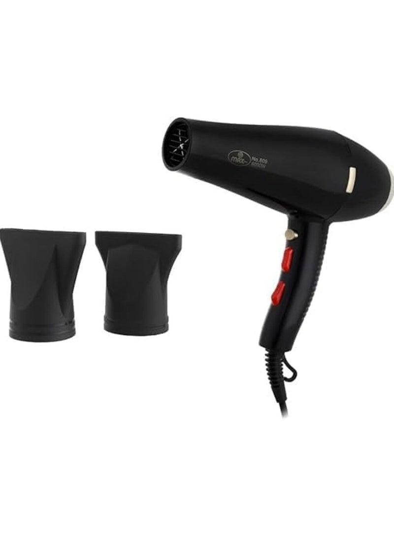 Max 809 Hair Dryer - Black - Image 1