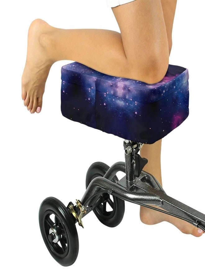 Hechitok Galaxy Space Knee Walker Padded Gel Cover - Premium Comfort Gel Cushion, Accessory for Knee Scooters, Padded Accessories, Leg Cart Roller Improves Comfort During Injury - Image 2