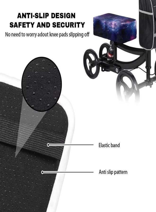 Hechitok Galaxy Space Knee Walker Padded Gel Cover - Premium Comfort Gel Cushion, Accessory for Knee Scooters, Padded Accessories, Leg Cart Roller Improves Comfort During Injury - Image 4