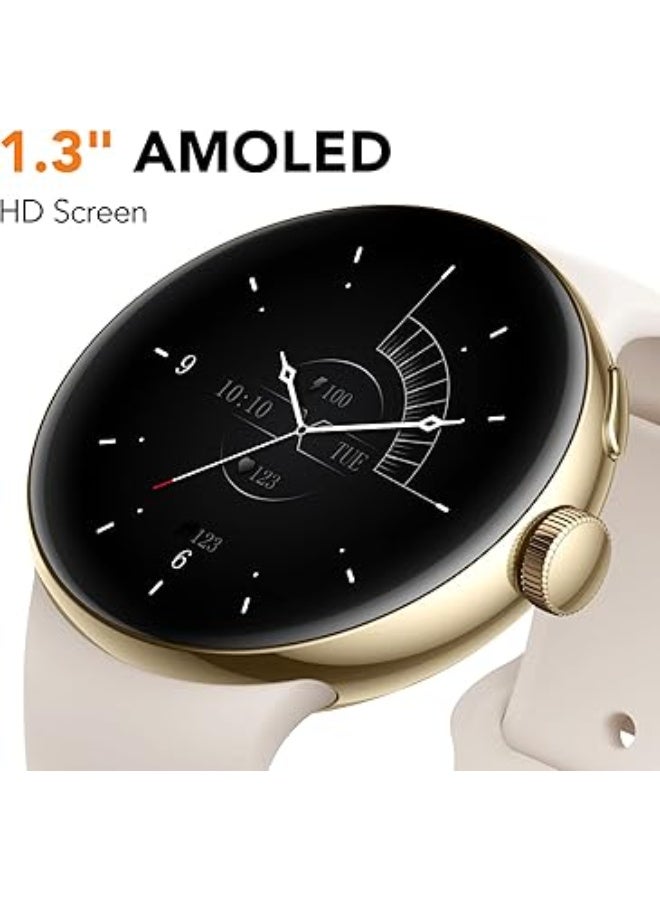Parsonver Smart Watch Answer Make Call, Always-on Display Smartwatch for Android and iOS Phones with Bluetooth Call/Dial, Fitness Activity Tracking, Sleep Monitor, Champagne Gold, - Image 4