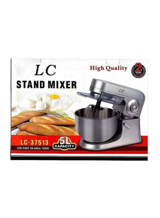 LC Stand Mixer – 700W Electric Kitchen Mixer with 5L Stainless Steel Bowl - Image 1