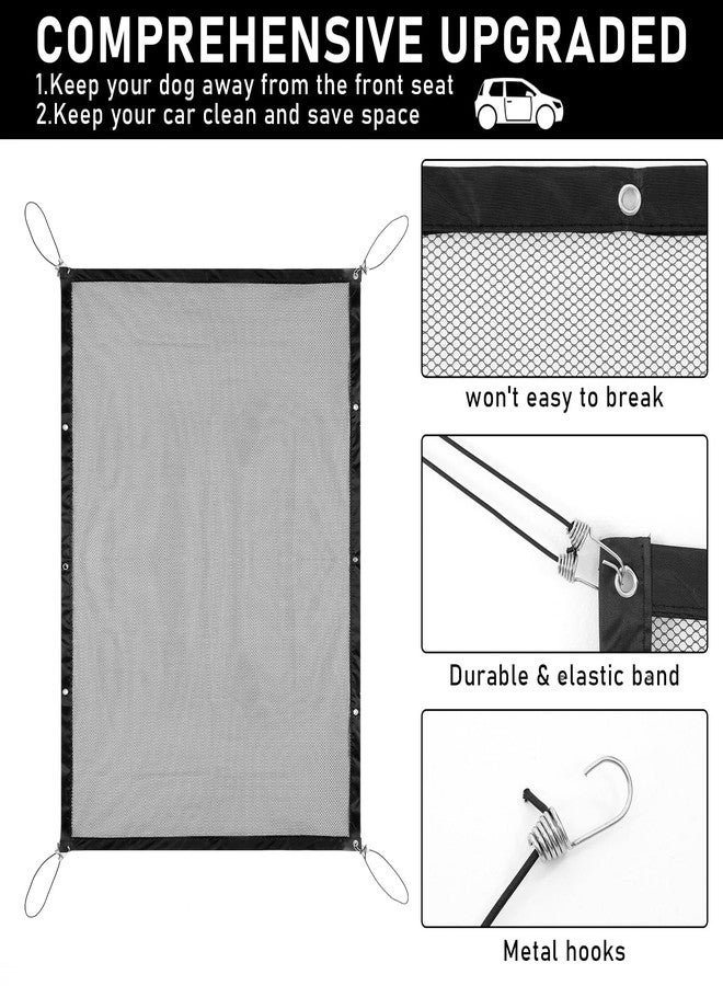 جريفوسيا حاجز الكلاب للسيارة من جريفوسيا، شبكة حماية للكلاب مقاس 42 × 30 بوصة للسيارة، شبكة سياج لحماية السيارة، فاصل سيارة للكلاب، فاصل سيارة للحيوانات الأليفة، شبكة حاجز للمقعد الخلفي، حاجز للحيوانات الأليفة للشاحنات وسيارات الدفع الرباعي والسيارات - Image 3