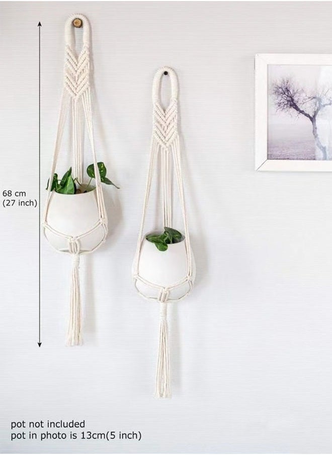 Kutis 1-Piece Wall Hanging Display Stand Home Decoration Woven Plant Display Stand  68 Centimeter  - Image 2