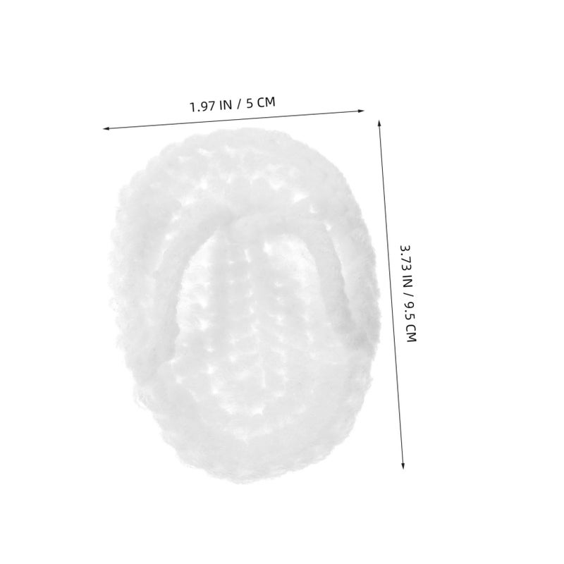 Crochet Knitted Baby Slippers White Photography Props For Newborn Photoshoot - Image 5