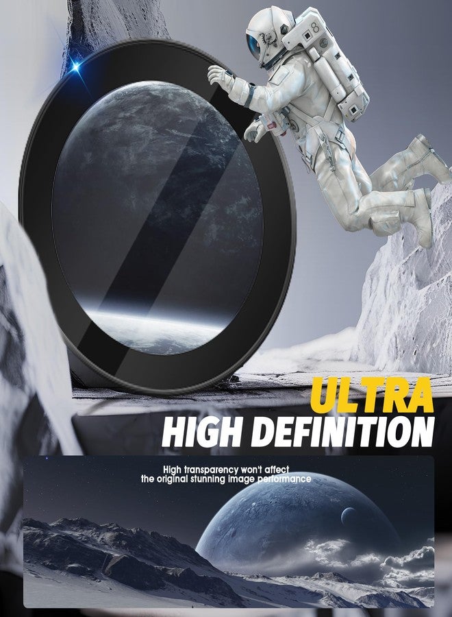 Orzero (2 Sets) Camera Lens Protector Compatible for Samsung Galaxy Z Flip 7/Z Flip 7 FE, Protector de Cámera One-Step Installation Tray Individual Alloy Metal Ring Glass Case Friendly - Black - Image 5