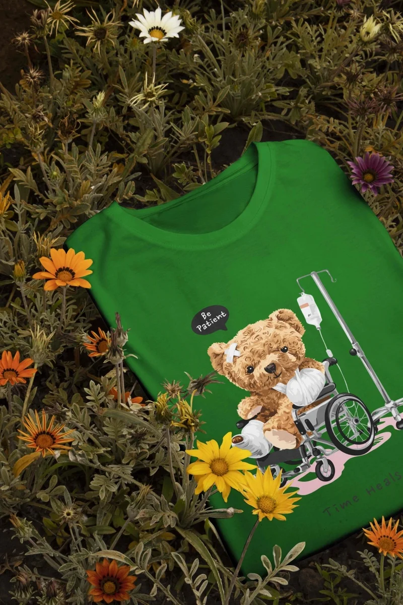 دوغ فش Jersey T-Shirt Green Printed Oversize Crew Neck Short Sleeve T-Shirt