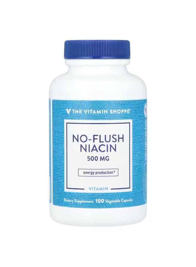 ذا فيتامين شوب متجر الفيتامينات، نياسين بدون الحاجة إلى التخلص منه، ٥٠٠ مجم، ١٠٠ كبسولة نباتية