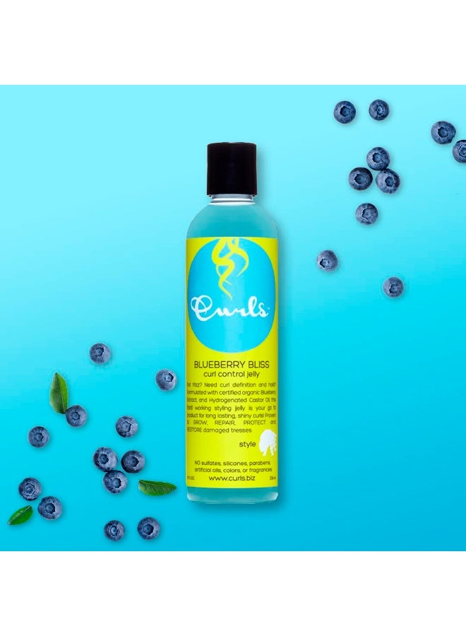 Curls Blueberry Bliss Control Jelly - 8 oz, Define & Defrizz, Wash and Go's, Twist Outs & Braid Outs, for Wavy, Curly, and Coily Hair Types - Image 2