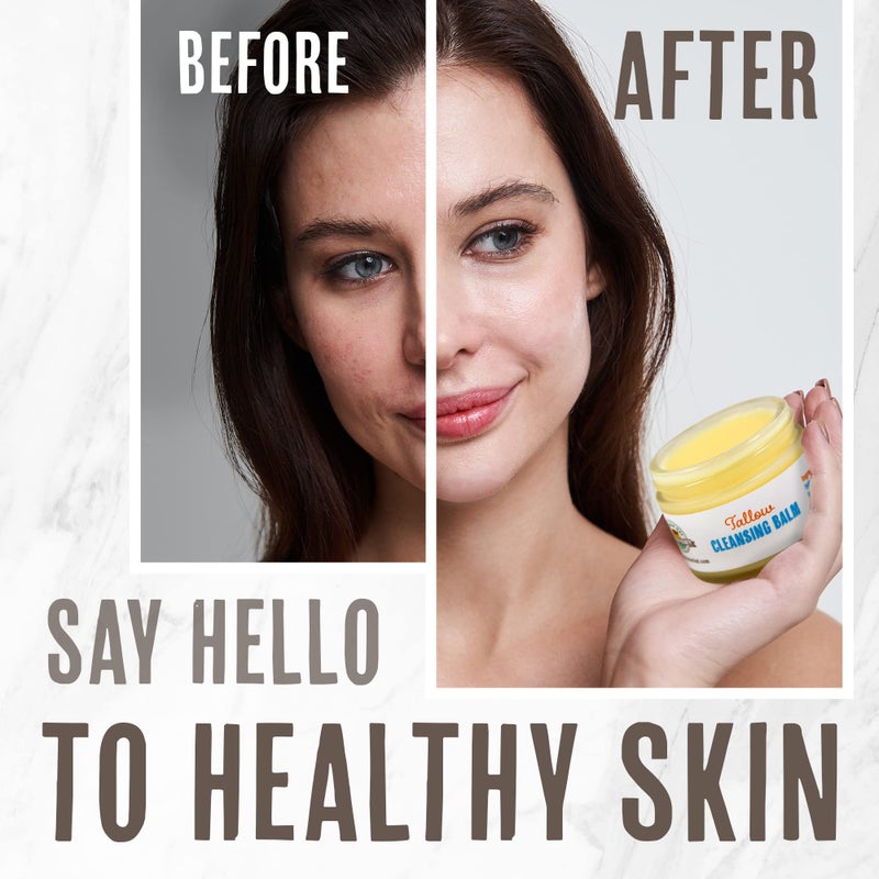 Buffalo Gal Grassfed Beauty - Tallow Cleansing Balm, All-Natural Make Up Remover Balm, Handcrafted Cleansing Balm Make Up Remover, Safe for All Skin Types, 2 oz - Image 5