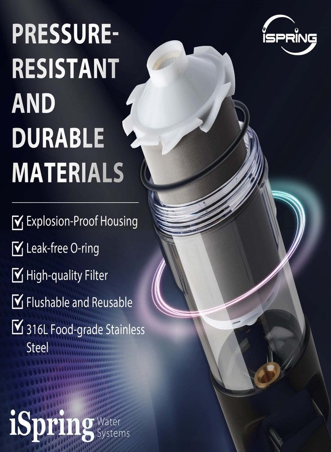 iSpring FWSP50ARJ Spin Down Sediment Filter Replacement Cartridge, 50 Micron - Image 4