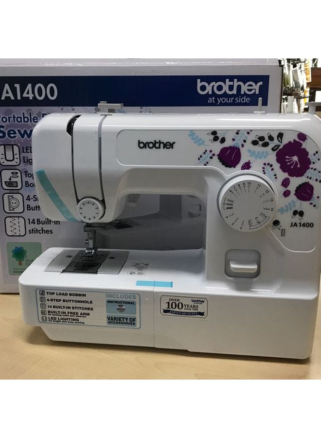 brother Sewing Machine White/Purple/Blue - Image 4
