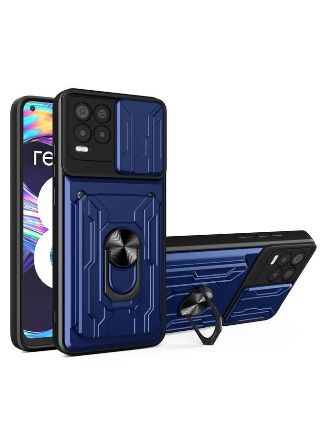 اس-توب جراب لهاتف OPPO Realme 8 / 8 Pro مع حامل بطاقة منزلق - Image 1
