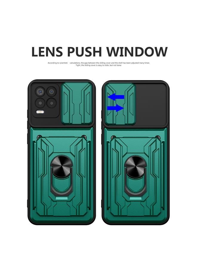 اس-توب جراب لهاتف OPPO Realme 8 / 8 Pro مع حامل بطاقة منزلق - Image 4