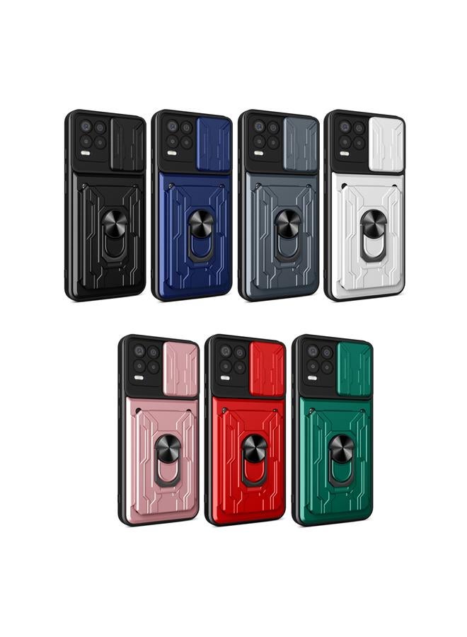 اس-توب جراب لهاتف OPPO Realme 8 / 8 Pro مع حامل بطاقة منزلق - Image 2