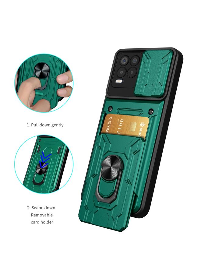 اس-توب جراب لهاتف OPPO Realme 8 / 8 Pro مع حامل بطاقة منزلق - Image 5