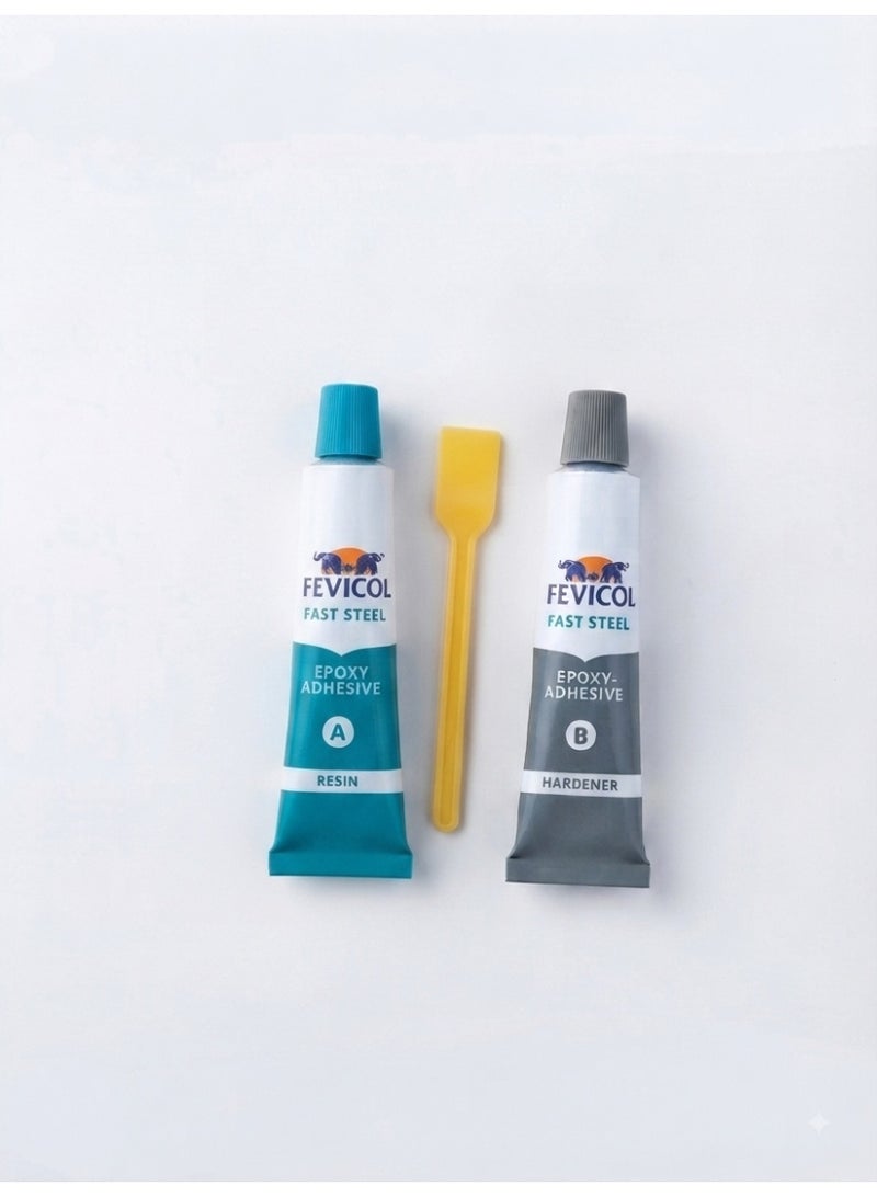 FEVICOL Fast Steel Epoxy Adhesive, 2-Part Multi-Purpose Glue, 57g - Image 3