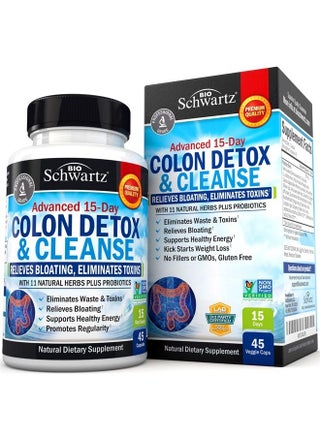Colon Cleanser and Detox for Weight Loss & Digestive Support - 15 Day Fast-Acting Extra Strength Cleanse with Probiotic Fiber Plus Noni for Constipation Relief & Bloating Support, Non-GMO, 45 Count - pzsku/ZD633B87E68AF22574039Z/45/_/1689269753/4f59c7fb-ef34-46b8-b1af-f5477a24fd33