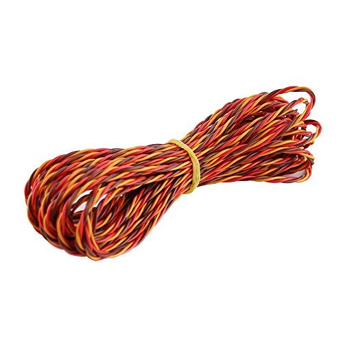 OliYin Servo Cable 3p line 32 feet for Futaba JR Hitec RC Twisted servo Hobby Model Aircraft Wiring 30 Coresx0.08 - Image 2