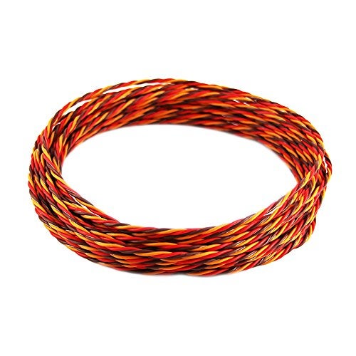 OliYin Servo Cable 3p line 32 feet for Futaba JR Hitec RC Twisted servo Hobby Model Aircraft Wiring 30 Coresx0.08 - Image 1