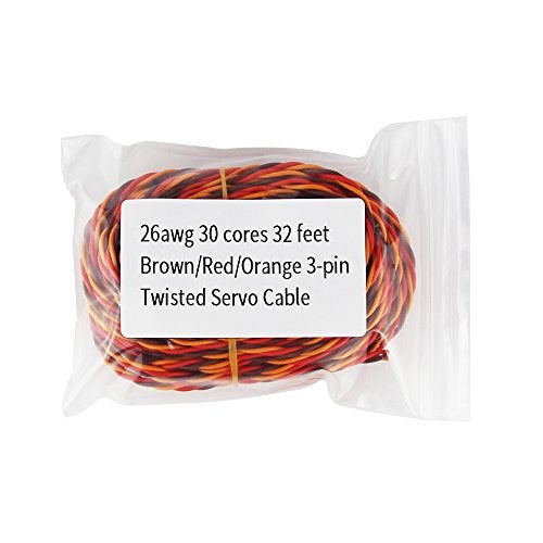 OliYin Servo Cable 3p line 32 feet for Futaba JR Hitec RC Twisted servo Hobby Model Aircraft Wiring 30 Coresx0.08 - Image 5