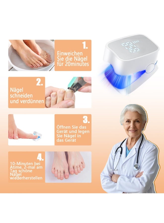 OSHIMA Nail Fungus Treatment Device, Rechargeable Nail Fungus, Highly Efficient Nails Fungus Cold Laser Therapy Comfortable Feet Treatment of Multiple Toes (a) - Image 5