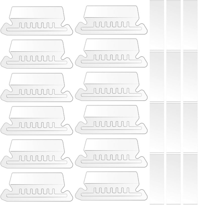 110pcs Hanging File Folder Tabs with PVC Dividers and Inserts for Office Filing, Small File Tabs for Hanging Folders, Label Organizers for Document Classification - Image 1